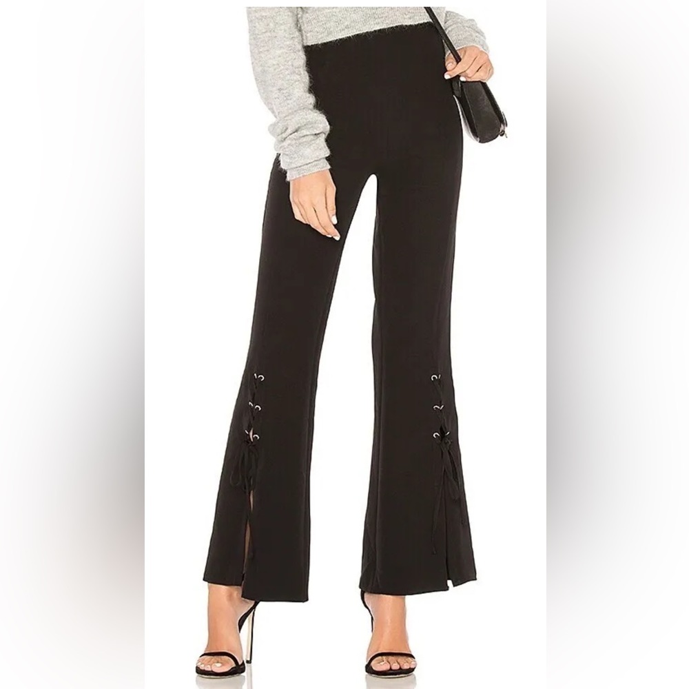 Ale Alessandra x Revolve *Noemi* black lace up dress pants S